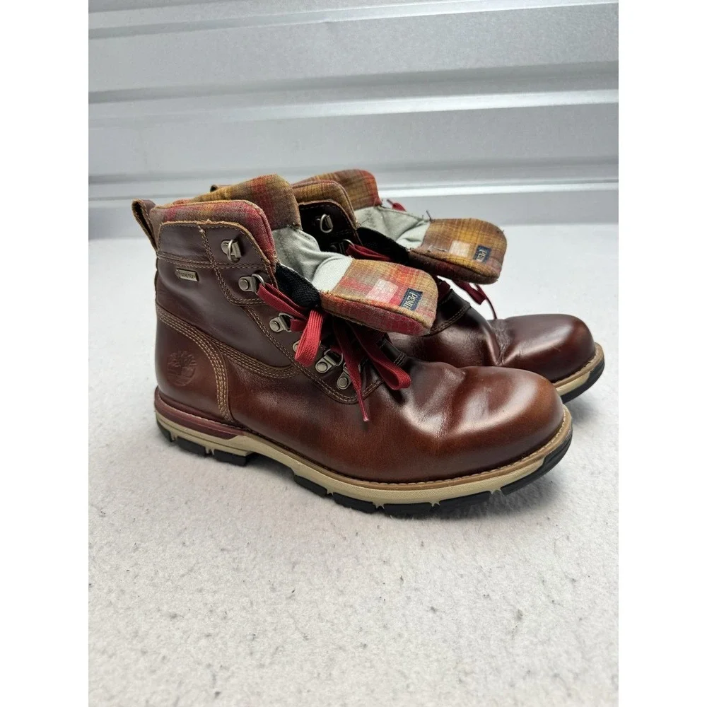 Timberland Boots Mens Size 10.5 Brown Leather Gore-Tex Waterproof Pendleton